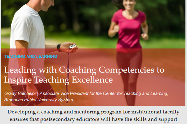 Leading with Coaching Competencies to Inspire Teaching Excellence